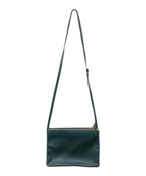 CELINE（セリーヌ）CELINE (セリーヌ) TRIO SMALLショルダーバッグ グリーンの古着・服飾アイテム