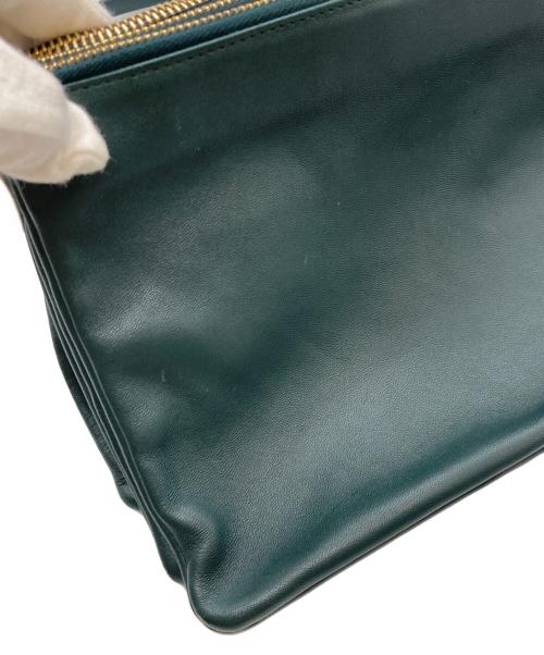 CELINE（セリーヌ）CELINE (セリーヌ) TRIO SMALLショルダーバッグ グリーンの古着・服飾アイテム