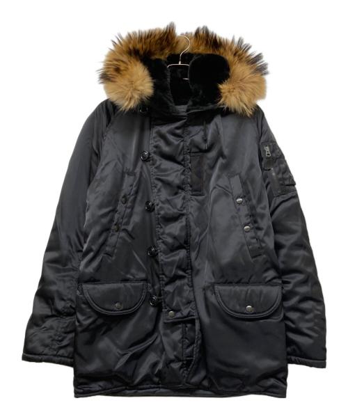 HOUSTON（ヒューストン）HOUSTON (ヒューストン) N-3Bミリタリージャケット ブラック サイズ:Sの古着・服飾アイテム