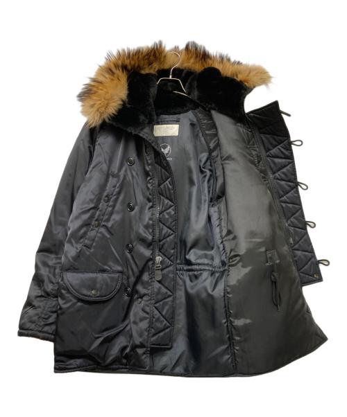 HOUSTON（ヒューストン）HOUSTON (ヒューストン) N-3Bミリタリージャケット ブラック サイズ:Sの古着・服飾アイテム