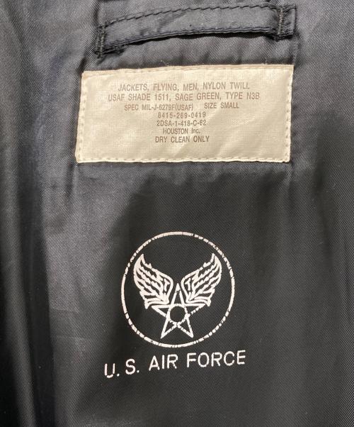 HOUSTON（ヒューストン）HOUSTON (ヒューストン) N-3Bミリタリージャケット ブラック サイズ:Sの古着・服飾アイテム