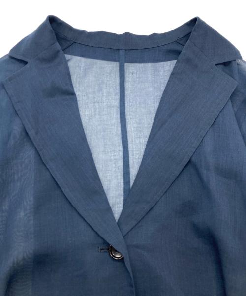 Noble（ノーブル）Noble (ノーブル) シースルーオーバーサイズテーラードジャケット ネイビー サイズ:FREEの古着・服飾アイテム