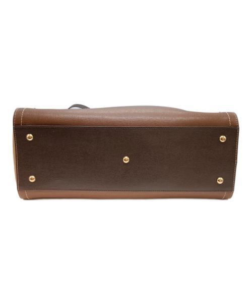 FURLA（フルラ）FURLA (フルラ) 2WAYバッグ ブラウン×ブルーの古着・服飾アイテム