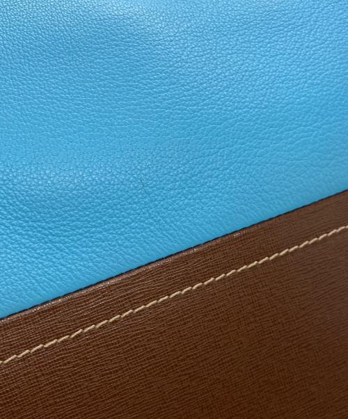 FURLA（フルラ）FURLA (フルラ) 2WAYバッグ ブラウン×ブルーの古着・服飾アイテム