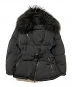 DIESELディーゼル）の古着「ダイアゴナルダウンジャケット」｜ブラック