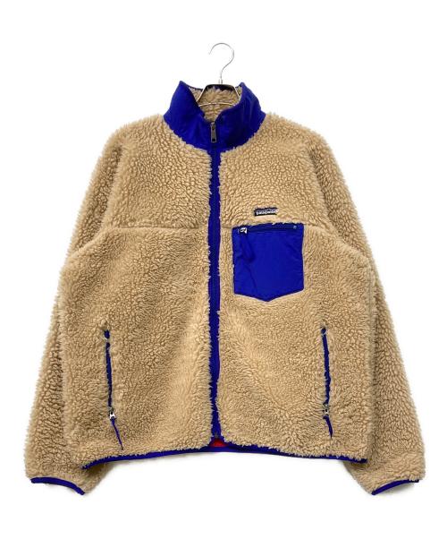 Patagonia（パタゴニア）Patagonia (パタゴニア) 00s USA製Classic Retro Cardigan ベージュ×ブルー サイズ:Lの古着・服飾アイテム