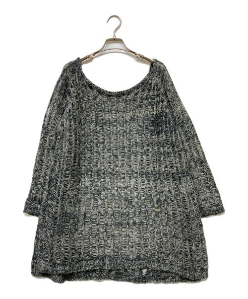 sahara（サハラ）sahara (サハラ) Mix Yarn Bi-color Knit グレー サイズ:Fの古着・服飾アイテム