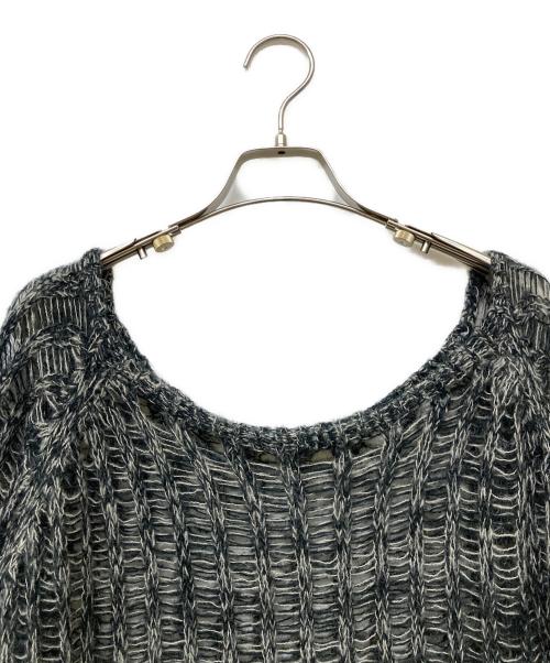 sahara（サハラ）sahara (サハラ) Mix Yarn Bi-color Knit グレー サイズ:Fの古着・服飾アイテム