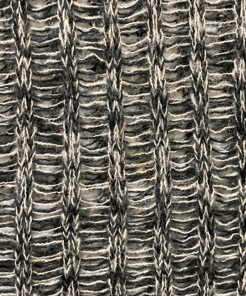 sahara（サハラ）sahara (サハラ) Mix Yarn Bi-color Knit グレー サイズ:Fの古着・服飾アイテム