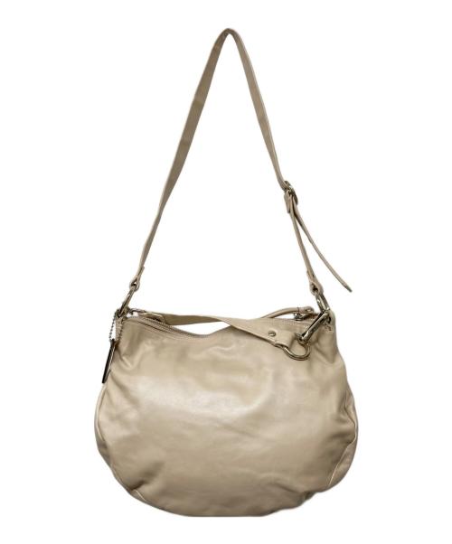 COACH（コーチ）COACH (コーチ) アリレザーコンバーチブルホーボー ベージュの古着・服飾アイテム