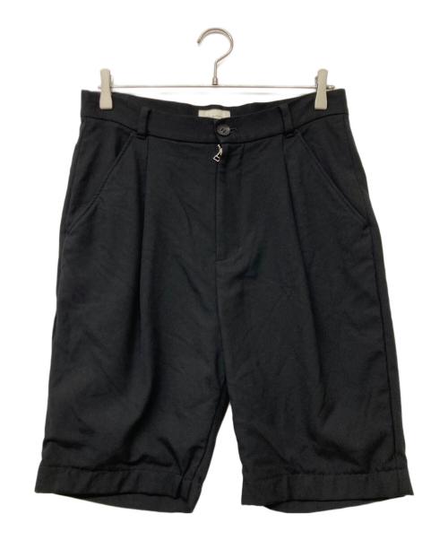 BED J.W. FORD（ベッドフォード）BED J.W. FORD (ベッドフォード) タックウールハーフパンツ ブラック サイズ:SIZE1の古着・服飾アイテム