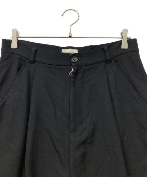 BED J.W. FORD（ベッドフォード）BED J.W. FORD (ベッドフォード) タックウールハーフパンツ ブラック サイズ:SIZE1の古着・服飾アイテム