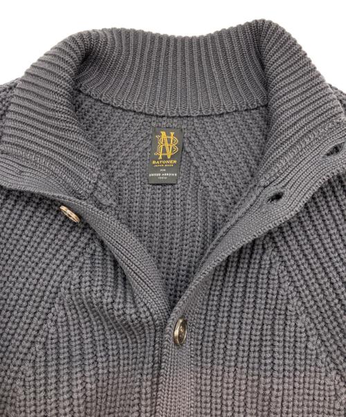 BATONER（バトナ―）BATONER (バトナ―) UNITED ARROWS TOKYO (ユナイテッドアローズトウキョウ) 21AW 別注アゼボタン カーディガン チャコールグレー サイズ:34の古着・服飾アイテム
