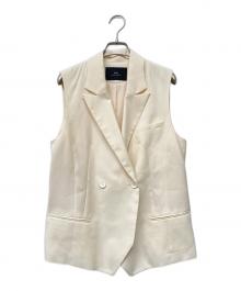 loin.（ロワン）の古着「ダブルブレストジレ」｜アイボリー