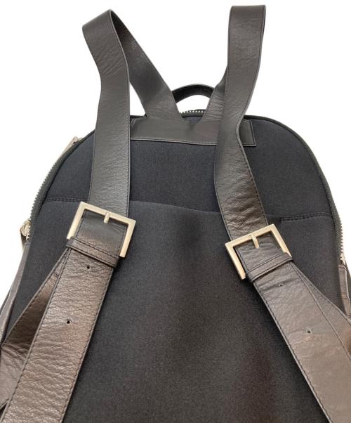 kawa-kawa（カワカワ）kawa-kawa (カワカワ) ear PAPILLONNER (イアパピヨネ) ハトメWETリュック ブラックの古着・服飾アイテム