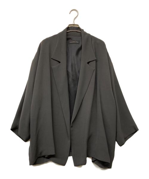 JURGEN LEHL（ヨーガンレール）JURGEN LEHL (ヨーガンレール) 7分袖シルクテーラードジャケット グレー サイズ:Mの古着・服飾アイテム