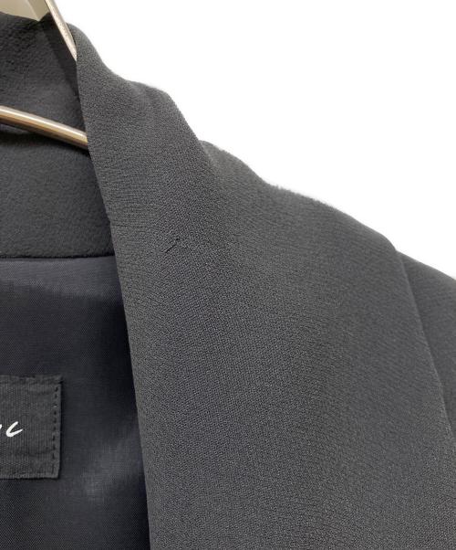 JURGEN LEHL（ヨーガンレール）JURGEN LEHL (ヨーガンレール) 7分袖シルクテーラードジャケット グレー サイズ:Mの古着・服飾アイテム