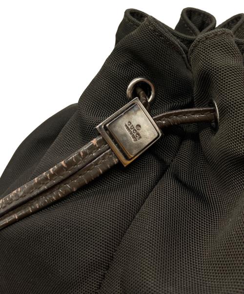 GUCCI（グッチ）GUCCI (グッチ) 巾着バッグ ブラウンの古着・服飾アイテム