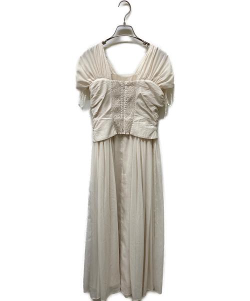 HER LIP TO（ハーリップトゥ）HER LIP TO (ハーリップトゥ) Nuage Airy Dress ホワイト サイズ:S 未使用品の古着・服飾アイテム
