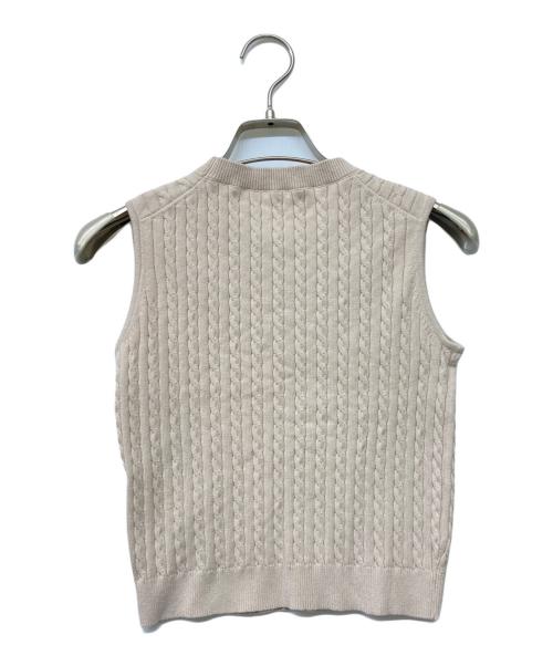 HER LIP TO（ハーリップトゥ）HER LIP TO (ハーリップトゥ) 24AW Essential Classic Cable Knit Set ピンクベージュ サイズ:Mの古着・服飾アイテム