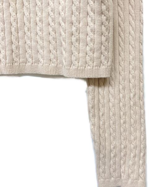 HER LIP TO（ハーリップトゥ）HER LIP TO (ハーリップトゥ) 24AW Essential Classic Cable Knit Set ピンクベージュ サイズ:Mの古着・服飾アイテム