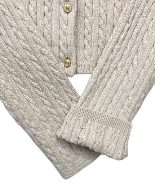 HER LIP TO（ハーリップトゥ）HER LIP TO (ハーリップトゥ) 24AW Essential Classic Cable Knit Set ピンクベージュ サイズ:Mの古着・服飾アイテム