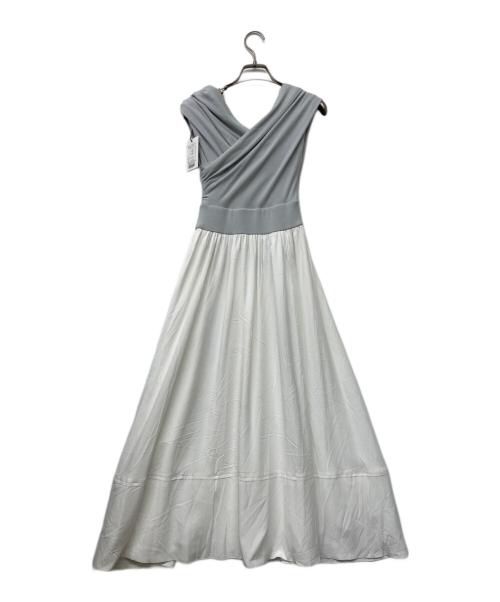HER LIP TO（ハーリップトゥ）HER LIP TO (ハーリップトゥ) Gathered Bicolor Dress スカイブルー×ホワイト サイズ:SIZE S 未使用品の古着・服飾アイテム