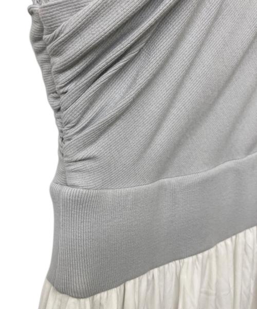 HER LIP TO（ハーリップトゥ）HER LIP TO (ハーリップトゥ) Gathered Bicolor Dress スカイブルー×ホワイト サイズ:SIZE S 未使用品の古着・服飾アイテム