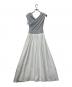 HER LIP TO (ハーリップトゥ) Gathered Bicolor Dress スカイブルー×ホワイト サイズ:SIZE S 未使用品：10000円