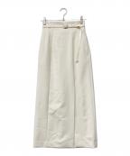 anuansアニュアンス）の古着「ハイウエストストレッチスカート」｜ホワイト