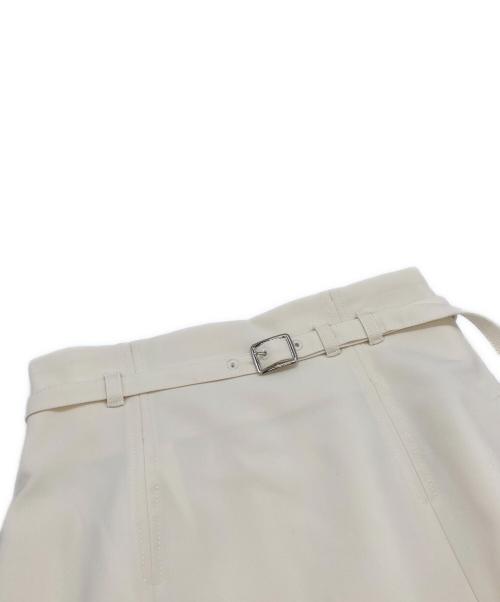 anuans（アニュアンス）anuans (アニュアンス) ハイウエストストレッチスカート ホワイト サイズ:Sの古着・服飾アイテム