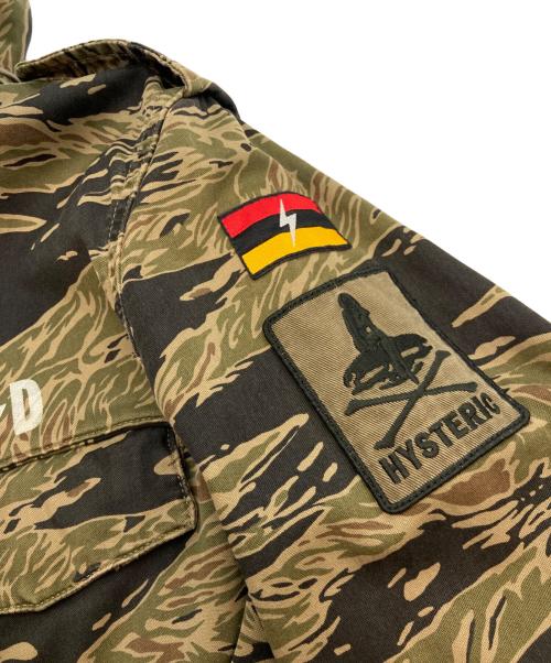 Hysteric Glamour（ヒステリックグラマー）Hysteric Glamour (ヒステリックグラマー) M-65 ワッペン付きミリタリージャケット カーキ サイズ:Sの古着・服飾アイテム
