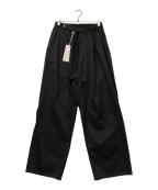 Graphpaperグラフペーパー）の古着「25SS Solotex Twill Wide Chef Pants」｜ブラック