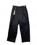 Graphpaperグラフペーパー）の古着「25SS Solotex Twill Wide Chef Pants」｜ブラック