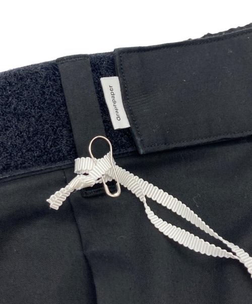 Graphpaper（グラフペーパー）Graphpaper (グラフペーパー) 25SS Solotex Twill Wide Chef Pants ブラック サイズ:2の古着・服飾アイテム