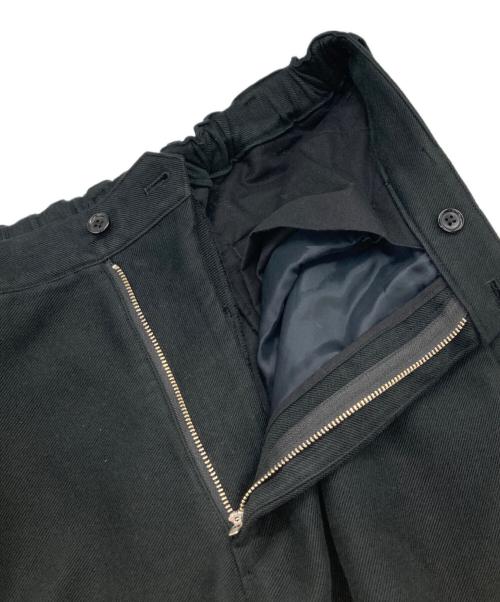 Graphpaper（グラフペーパー）Graphpaper (グラフペーパー) 24AW Supima Moleskin Tapered Trousers ブラック サイズ:2の古着・服飾アイテム