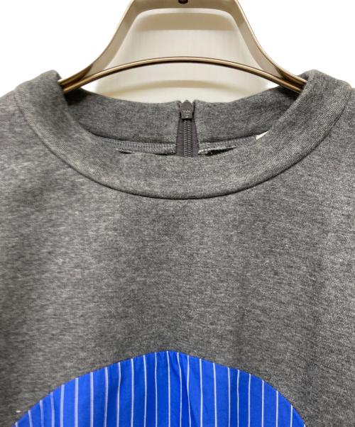 nagonstans（ナゴンスタンス）nagonstans (ナゴンスタンス) circle-sleeves dress ブルー×グレー サイズ:Sの古着・服飾アイテム