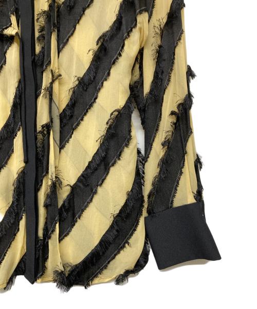 UNITED TOKYO（ユナイテッドトーキョー）UNITED TOKYO (ユナイテッドトーキョー) パンシェジャガードシャツ ベージュ×ブラック サイズ:FREEの古着・服飾アイテム