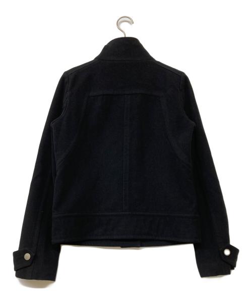 BURBERRY BLUE LABEL（バーバリー ブルー レーベル）BURBERRY BLUE LABEL (バーバリーロンドンブルーレーベル) カシミヤブレンドジップジャケット ブラック サイズ:38の古着・服飾アイテム