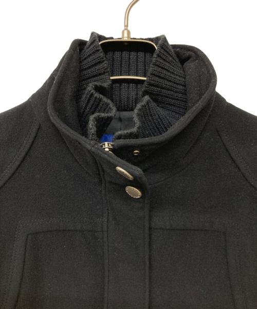 BURBERRY BLUE LABEL（バーバリー ブルー レーベル）BURBERRY BLUE LABEL (バーバリーロンドンブルーレーベル) カシミヤブレンドジップジャケット ブラック サイズ:38の古着・服飾アイテム