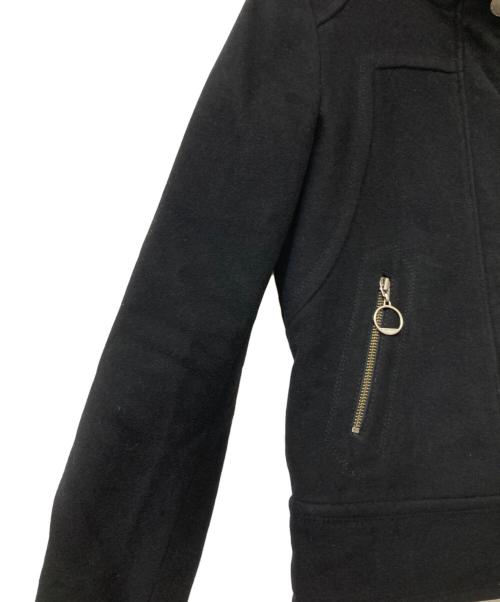 BURBERRY BLUE LABEL（バーバリー ブルー レーベル）BURBERRY BLUE LABEL (バーバリーロンドンブルーレーベル) カシミヤブレンドジップジャケット ブラック サイズ:38の古着・服飾アイテム