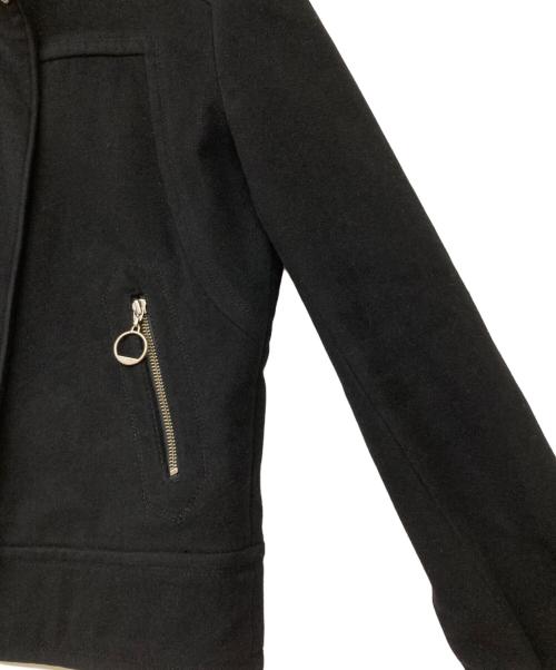 BURBERRY BLUE LABEL（バーバリー ブルー レーベル）BURBERRY BLUE LABEL (バーバリーロンドンブルーレーベル) カシミヤブレンドジップジャケット ブラック サイズ:38の古着・服飾アイテム