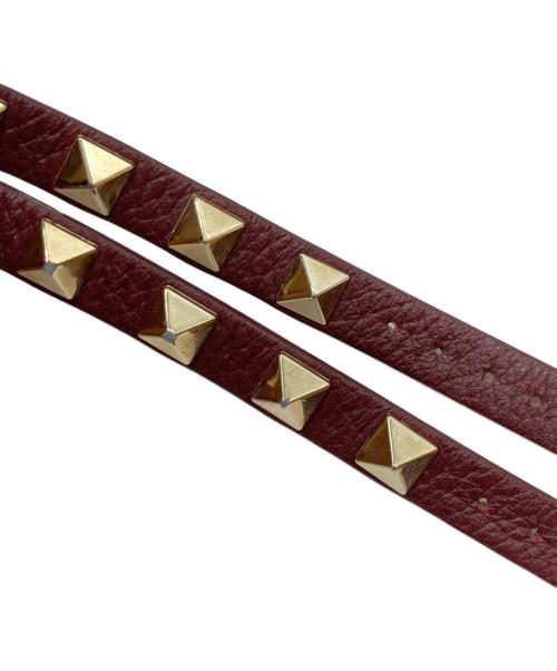 VALENTINO GARAVANI（ヴァレンティノ・ガラヴァーニ）VALENTINO GARAVANI (ヴァレンティノ・ガラヴァーニ) ウェッジソールスタッズサンダル ベージュ サイズ:35の古着・服飾アイテム