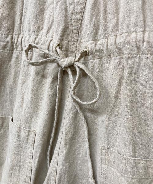 Columbia（コロンビア）Columbia (コロンビア) 古着リネンブレンドオーバーオール ベージュ サイズ:SIZE XXXLの古着・服飾アイテム