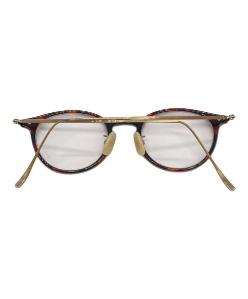 金子眼鏡（カネコガンキョウ）金子眼鏡 (カネコガンキョウ) KV-38 RDDE 眼鏡 ブラウン サイズ:46□21-148の古着・服飾アイテム