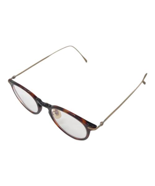 金子眼鏡（カネコガンキョウ）金子眼鏡 (カネコガンキョウ) KV-38 RDDE 眼鏡 ブラウン サイズ:46□21-148の古着・服飾アイテム