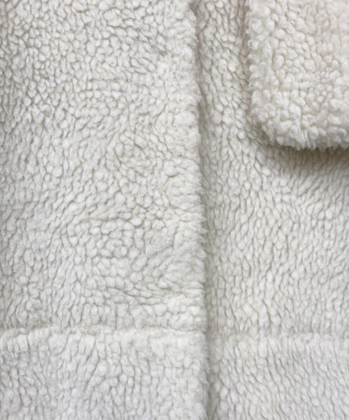 JOURNAL STANDARD relume（ジャーナルスタンダード レリューム）JOURNAL STANDARD relume (ジャーナルスタンダード レリューム) ウォッシャブルボアマフラー付きブルゾン アイボリー サイズ:Freeの古着・服飾アイテム