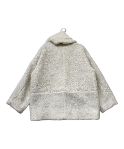 JOURNAL STANDARD relume（ジャーナルスタンダード レリューム）JOURNAL STANDARD relume (ジャーナルスタンダード レリューム) ウォッシャブルボアマフラー付きブルゾン アイボリー サイズ:Freeの古着・服飾アイテム