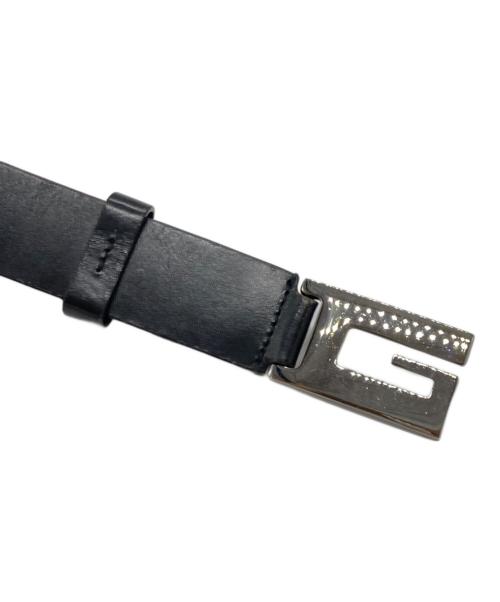 GUCCI（グッチ）GUCCI (グッチ) Gバックルレザーベルト ブラックの古着・服飾アイテム