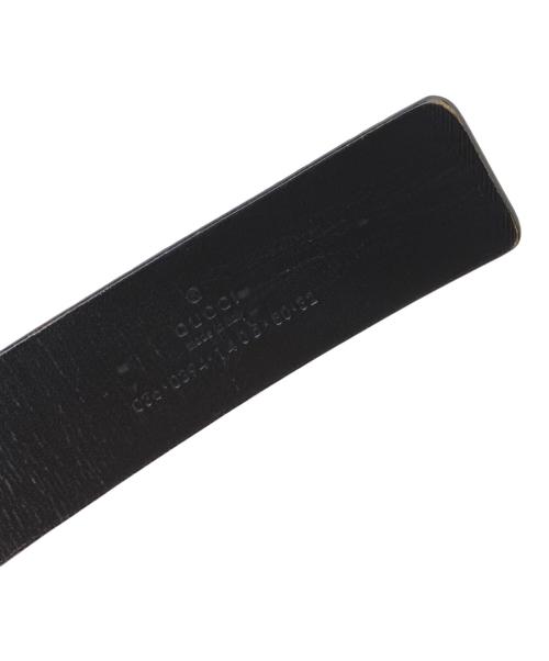 GUCCI（グッチ）GUCCI (グッチ) Gバックルレザーベルト ブラックの古着・服飾アイテム